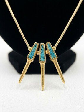 vintage gold plated necklace